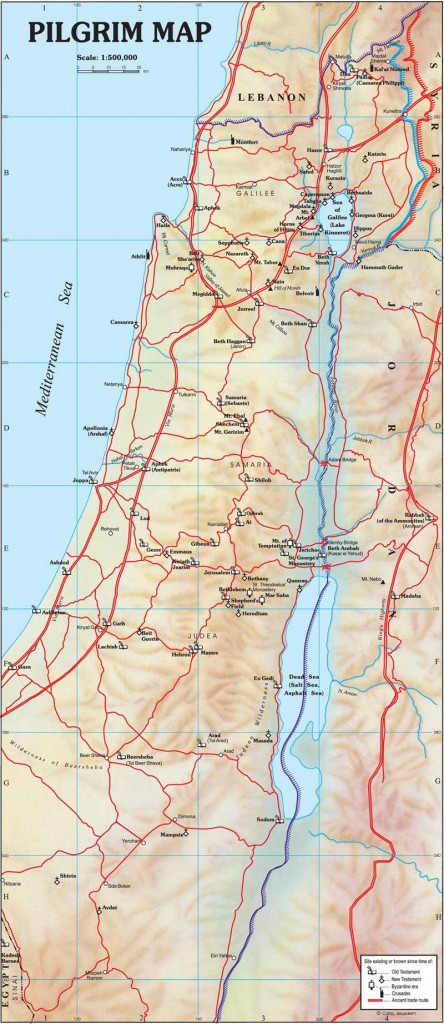 Carta Pilgrim Map Carta Jerusalem