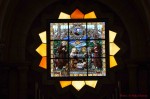 Stained glass window in the Church of the Nativity in Bethlehem