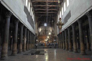 Nave of the Church of the Nativity in Bethlehem